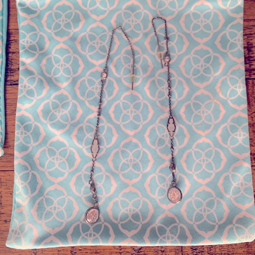 Kendra Scott threader opal earrings